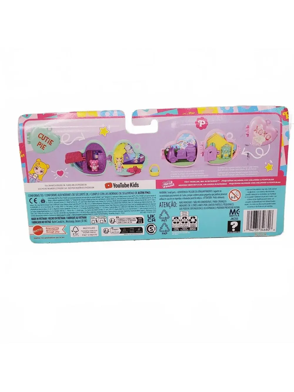 Polly Pocket Sweethearts Cutie Pie XOXO playset NEW